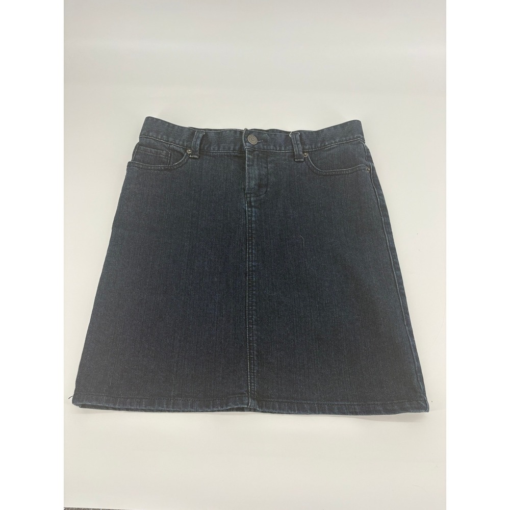 New York & Company Women's Size 6 Dark Wash‎ Denim Mini Skirt